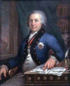 Portrait of the Russian poet Gavril Derzhavin 1795 by Vladimir Lukich Borovikovsky