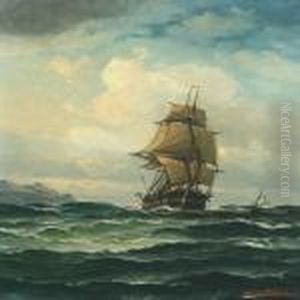 Seascape With Sailing Ships