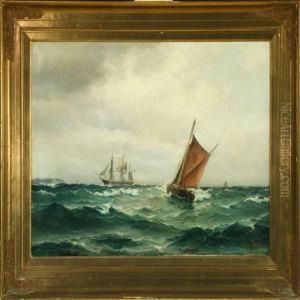 Maritime Scenery With Steamer