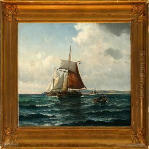 Seascape With A Dutch Cof And Other Ships Along The Coast
