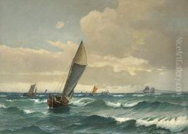 Segelschiffe Auf See. - view 1