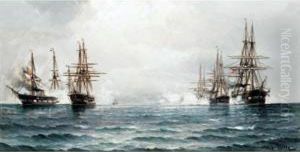Engagement Between A Danish And A Dutch Fleet