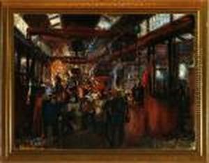 Scene From A Steelworks by Willy Bille