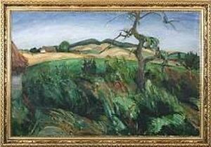 Landscape With Tree by Willy Bille
