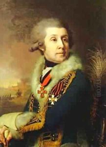 Portrait Of F A Borovsky 1799 by Vladimir Lukich Borovikovsky