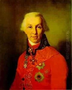 Portrait Of G R Derzhavin 1811 by Vladimir Lukich Borovikovsky
