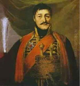 Portrait Of Karadjordge 1816 by Vladimir Lukich Borovikovsky