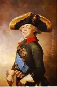 Portrait Of Paul I Emperor Of Russia 1796 by Vladimir Lukich Borovikovsky
