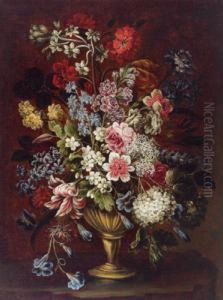 Un Vaso Con Fiori by Bartolommeo Bimbi