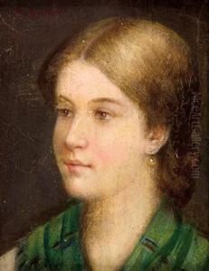 Madchenportrat by Alois Binder