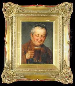 Mnich Ze Szklanica by Alois Binder