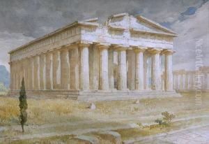Der Poseidon-tempel In
 Paestum.