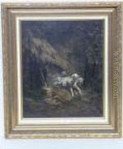 Les Moutons Effrayes Par L'orage by Victor-Jean-Baptiste-Barthelemy Binet