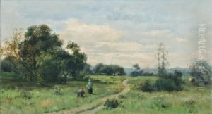 La Campagne Normande by Victor-Jean-Baptiste-Barthelemy Binet