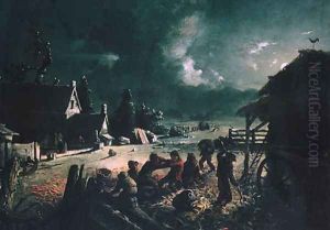 Corn Husking by David Gilmour Blythe