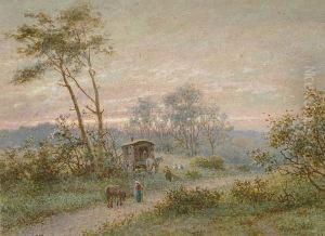 Figures On A Rural Lane