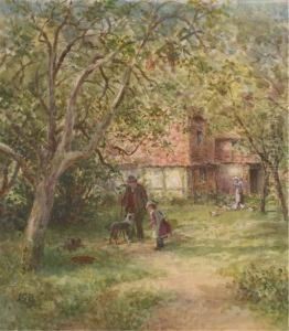 A Cottage At Plaistow, West Sussex by James Georges Bingley