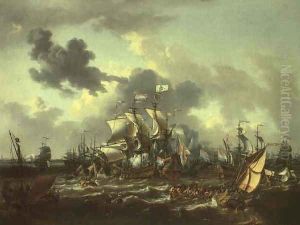 The Battle on the Zuidersee 1573 by Jan Theunisz Blanckerhoff