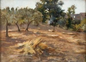 Paesaggio Con Ulivi E Fascina by Nicola Biondi