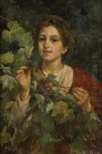 Ritratto Di Fanciulla by Nicola Biondi