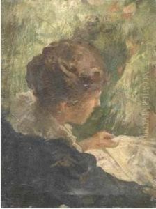 Donna Che Legge by Nicola Biondi