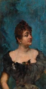 Ritratto Di Gentildonna In Abito Da Sera
