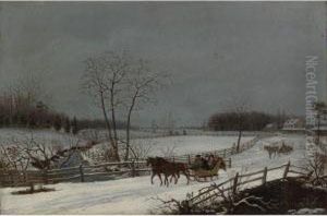 Snow Scene by Thomas Birch