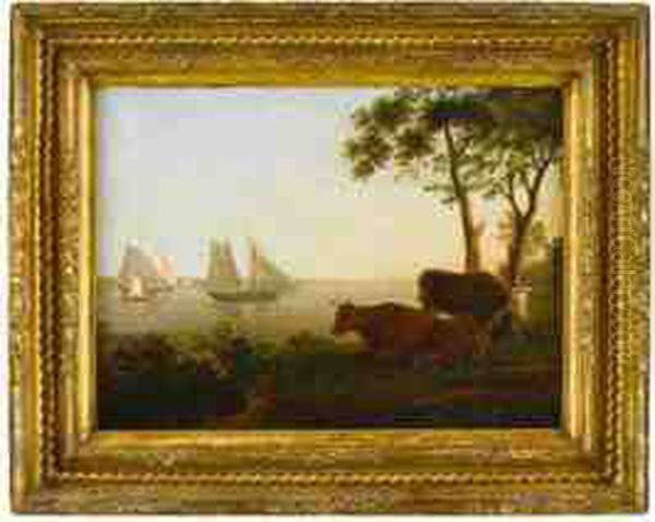 View Of The Chesapeake Or Delaware River Banks - view 1