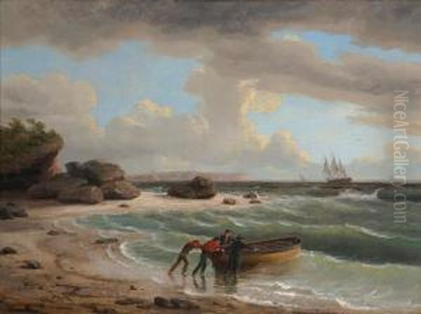 ''rough Seas Off Headland'' - view 1