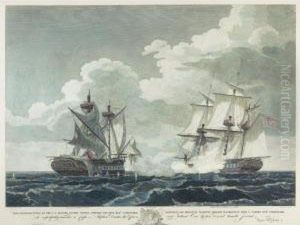 Us Frigate United Capturing His Brittanic Majesty's Frigate Macedonian by Thomas Birch