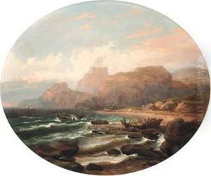 Treacherous Cove
Signed And Dated Indistinctly 't. Birch 18**' (lower Right) by Thomas Birch