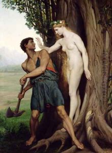 The Hamadryad, 1870 by Emile ( Jean Baptiste Philippe) Bin