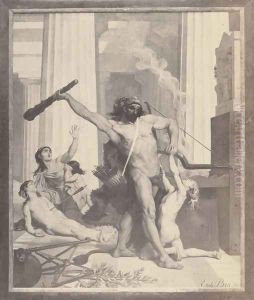 Hercules by Emile ( Jean Baptiste Philippe) Bin