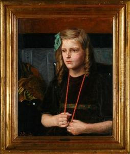 A Young Girl Sitting In A Chair - view 1