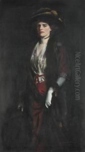 Portrait Of Lady Evelyn Hester by Oswald Hornby J. Birley