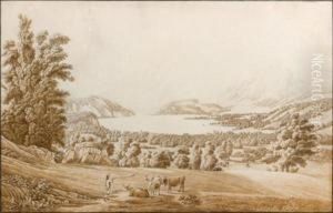Paysage Avec Le Lac Des Quatre Cantons by Peter Birmann