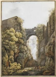 Les Cascades De Tivoli by Peter Birmann