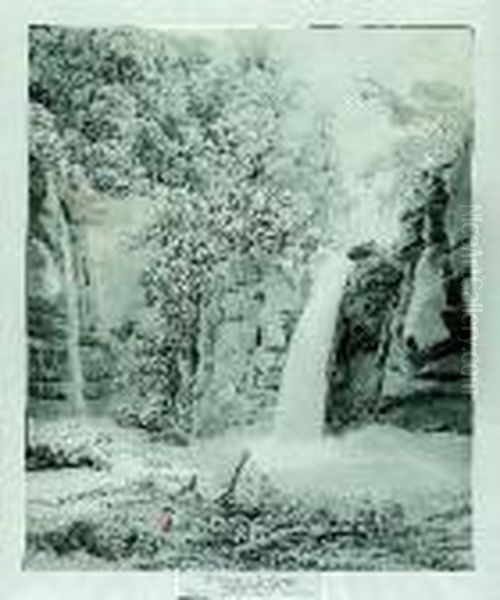 "la Cascade Du Giessen". - view 1