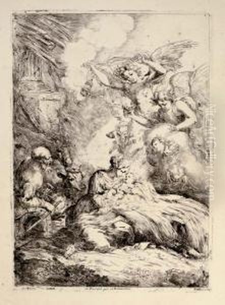 The Nativity With Angels - view 1