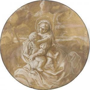 Madonna And Child In A Landscape Verso Madonna And Child In A Landscape Verso