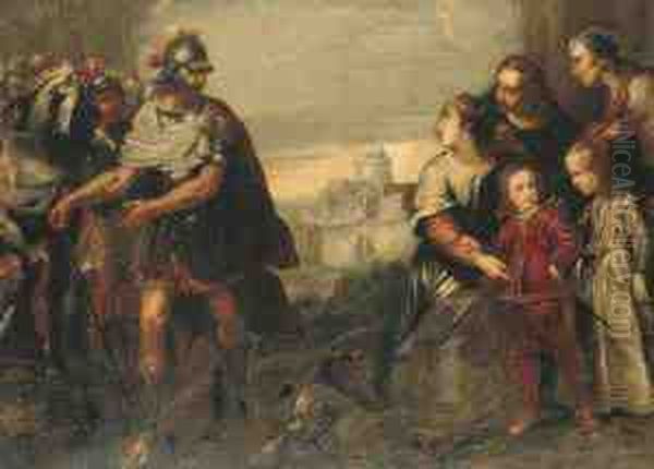 Volumnia With Her Sons Before Coriolanus, The Castel Sant'angelobeyond - view 1