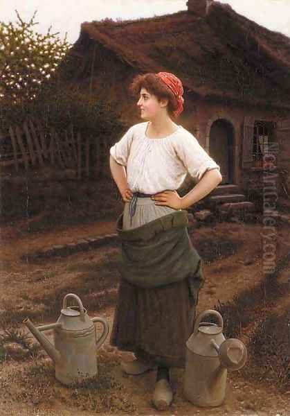 Watering the garden - view 1