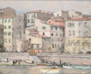 Harbour Scene by Henry Bishop
