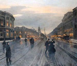 View of the Nevskii Prospect by Aleksandr Karlovich Beggrov