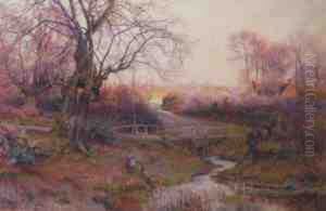 Fishing By A Country Lane