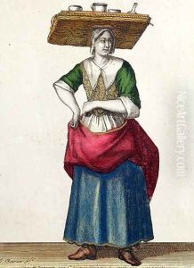 The Cheese Crier (end 17th century) by Jean Baptiste Bonnart