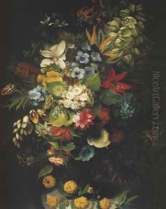 Flower Bouquet in a Vase by Henryka Beyer