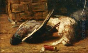 Still Life with Pigeons by Bartolomeo Bezzi