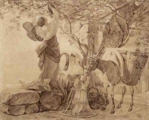 Italian Scene by Karl Pavlovich Bryulov