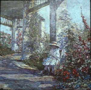 Little Girl in the Garden by Anna Boch